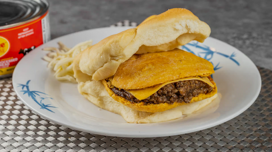 Coco Bread & Cheese Beef Patty