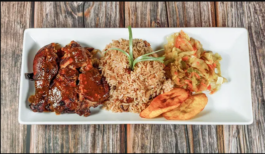 Brown Stew Chicken - Pete's Jamaican Restaurant 