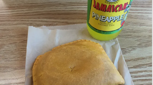 Jamaican Beef Patty & Drink