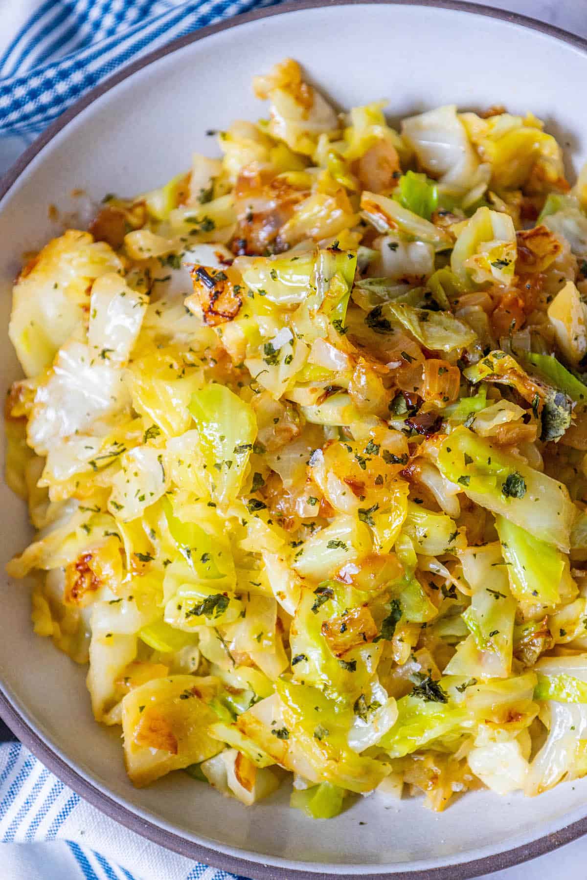 Sautéed Cabbage and Onions - Pete's Jamaican Restaurant 