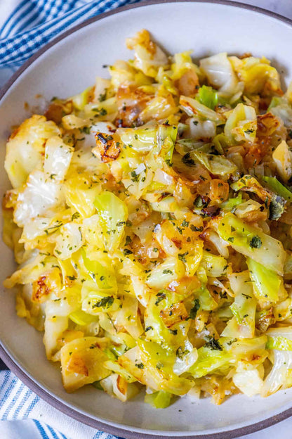Sautéed Cabbage and Onions - Pete's Jamaican Restaurant 